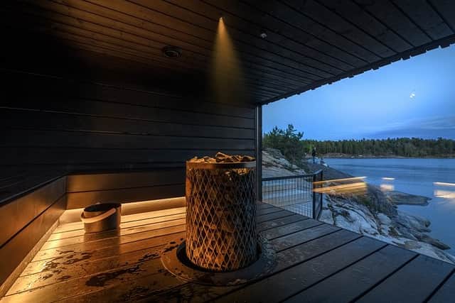 The gorgeously situated sauna the Baro