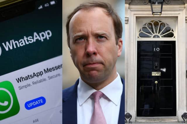 Ministers and civil servants involved in the government’s response to the coronavirus pandemic will have to hand over WhatsApp messages to the Covid-19 public inquiry, it has been announced. Credit: Getty Images