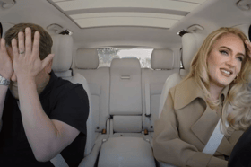 The last-ever Carpool Karaoke on The Late Late Show was an emotional ride as James Corden and Adele took to the road one final time - Credit: CBS / The Late Late Show