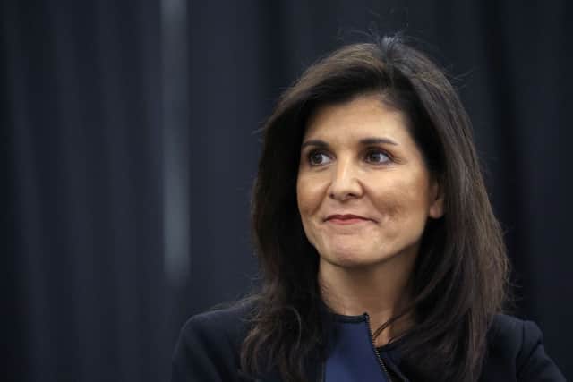 Republican presidential candidate and former UN Ambassador Nikki Haley. (Photo by Scott Olson/Getty Images)