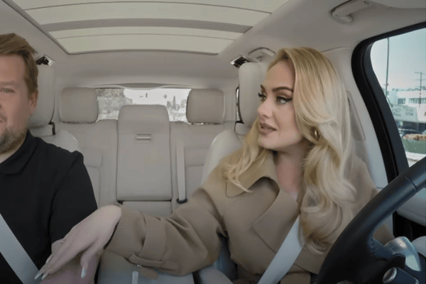 James Corden and Adele shared one more car ride together in the host's final Carpool Karaoke in the week leading up to his final show (Credit: CBS)