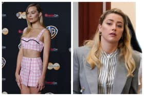 Margot Robbie and Amber Heard are making the headlines today. Photographs by Getty