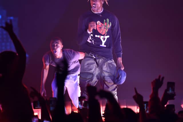 Travis Scott performs at Madison Square Garden on November 27, 2018 in New York City.  (Photo by Theo Wargo/Getty Images)