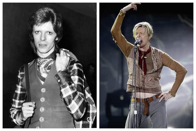 David Bowie knew all about how to wear a waistcoat in style. Photographs by Getty
