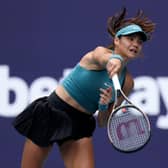 Emma Raducanu at Miami Open. She has pulled out of Madrid due to right-hand injury