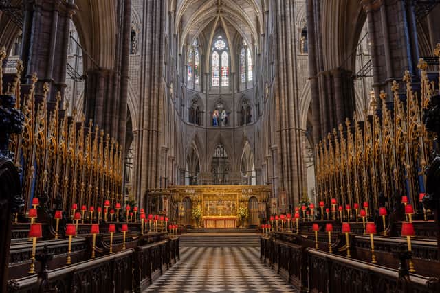 A view inside Westminster Abbey, where the coronation of King Charles III will take place (Photo: DAN KITWOOD/POOL/AFP via Getty Images)