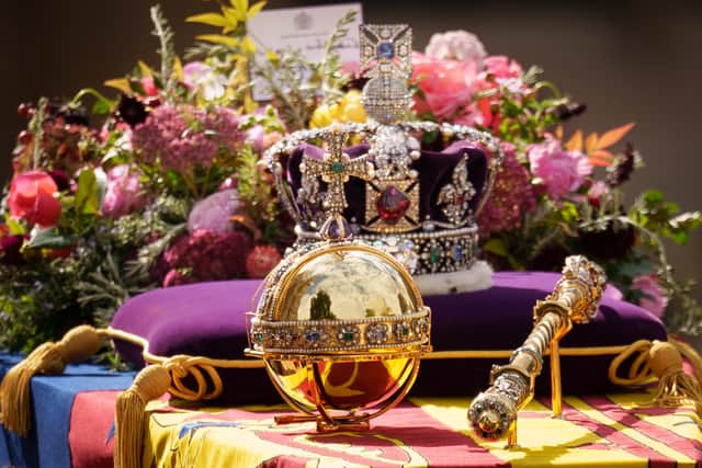 The Imperial State Crown. (Photo by Christopher Furlong/Getty Images)