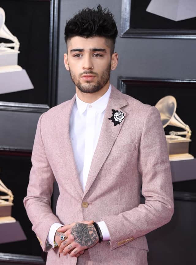 Zayn Malik arrives for the 60th Grammy Awards on January 28, 2018, in New York. (Photo by ANGELA WEISS/AFP via Getty Images)