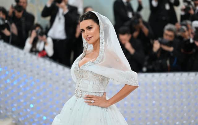 Spanish actress Penelope Cruz arrives for the 2023 Met Gala at the Metropolitan Museum of Art on May 1, 2023, in New York. - The Gala raises money for the Metropolitan Museum of Art's Costume Institute. The Gala's 2023 theme is "Karl Lagerfeld: A Line of Beauty." (Photo by ANGELA WEISS / AFP) (Photo by ANGELA WEISS/AFP via Getty Images)
