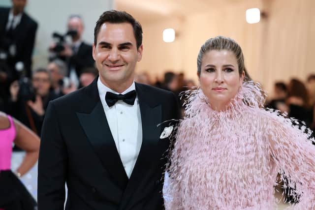 Roger Federer and Mirka Federer attend The 2023 Met Gala Celebrating "Karl Lagerfeld: A Line Of Beauty" at The Metropolitan Museum of Art on May 01, 2023 in New York City. (Photo by Theo Wargo/Getty Images for Karl Lagerfeld)