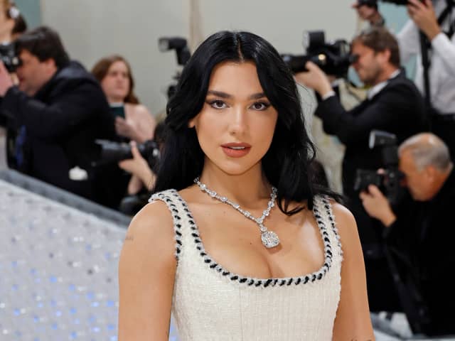 Dua Lipa attends The 2023 Met Gala Celebrating "Karl Lagerfeld: A Line Of Beauty" at The Metropolitan Museum of Art on May 01, 2023 in New York City. (Photo by Mike Coppola/Getty Images)