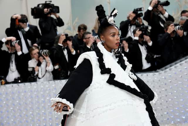 Janelle Monáe attends The 2023 Met Gala Celebrating "Karl Lagerfeld: A Line Of Beauty" at The Metropolitan Museum of Art on May 01, 2023 in New York City. (Photo by Jamie McCarthy/Getty Images)