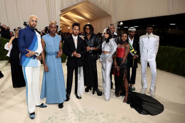 Lewis Hamilton provided a platform for upcoming black designers (Pic:Getty)