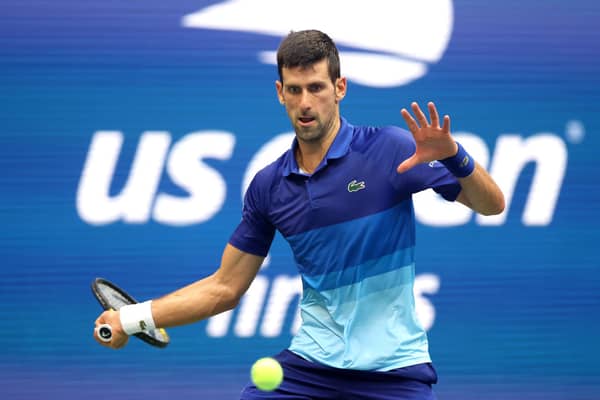 Novak Djokovic in 2021 US Open final 