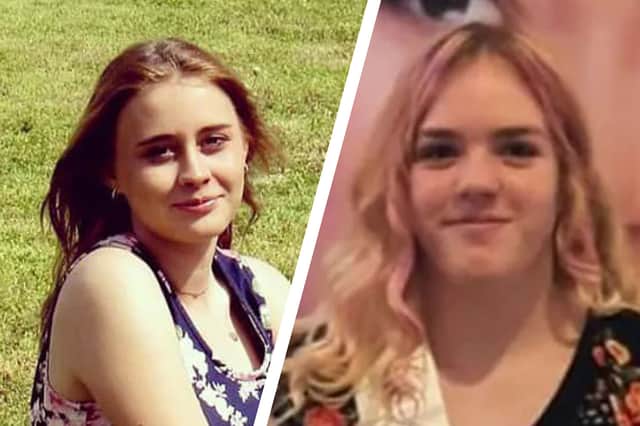 Missing teens 14-year-old Ivy Webster (left) and 16-year-old Brittany Brewer are believed to be among seven bodies found in an Oklahoma house (Photo: Okmulgee County Sheriff's Office/GoFundMe)