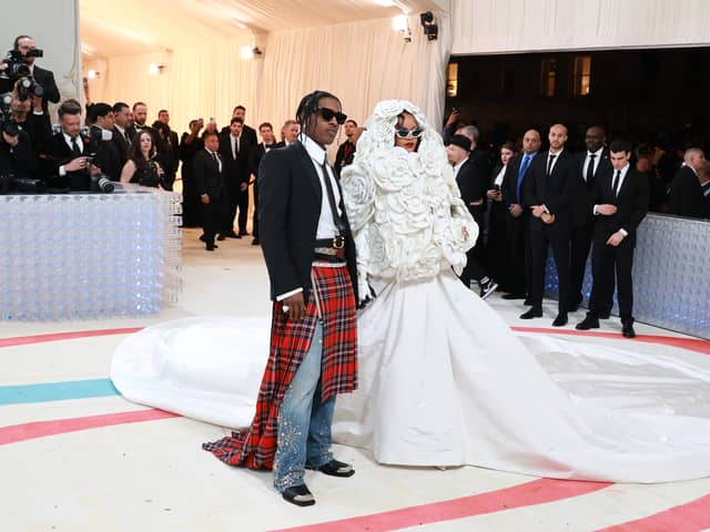 Rihanna attends The 2023 Met Gala Celebrating "Karl Lagerfeld: A Line Of Beauty" at The Metropolitan Museum of Art - Credit: Getty