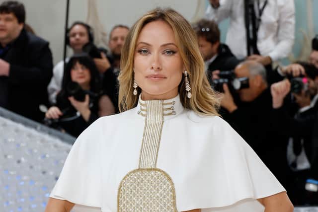 NEW YORK, NEW YORK - MAY 01: Olivia Wilde attends The 2023 Met Gala Celebrating "Karl Lagerfeld: A Line Of Beauty" at The Metropolitan Museum of Art on May 01, 2023 in New York City. (Photo by Mike Coppola/Getty Images)