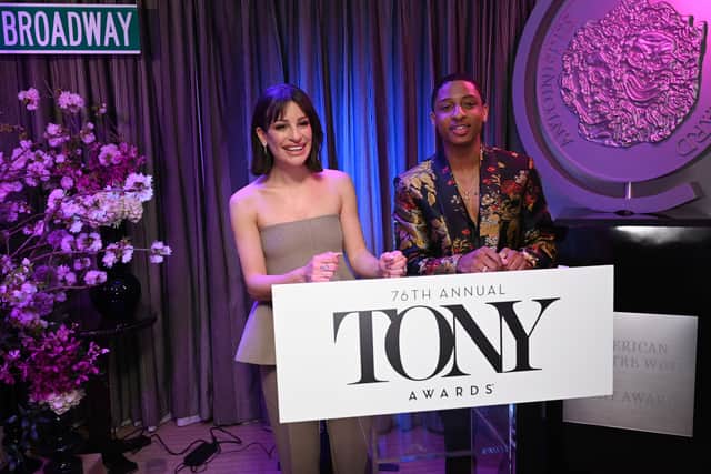 Lea Michele and Myles Frost host The 76th Annual Tony Award Nominations