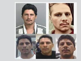 Texas police spent four days searching for Francisco Oropeza, after he allegedly shot five of his neighbours (Photos: San Jacinto Sheriff's Office)