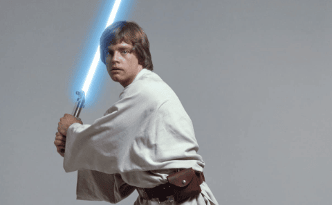 Luke Skywalker first wielded a blue lightsaber before fully embracing the life of a Jedi (Credit: Getty Images)