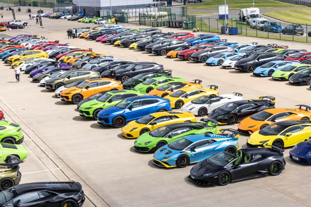 The event included everything from the Miura to the Urus, and even an LM002 (Photo: Lamborghini)