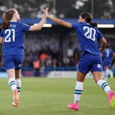Niamh Charles and Sam Kerr - Chelsea’s goalscorers against Liverpool 