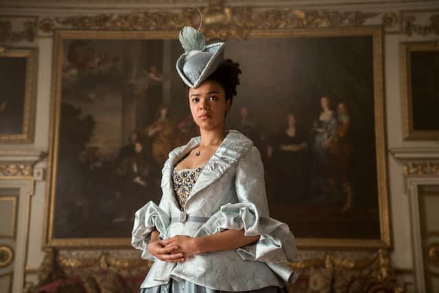 India Amarteifio in the Bridgerton prequel, Queen Charlotte (Credit: Netflix)
