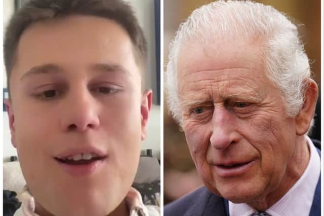 TikToker Joe Foster (left) has gone viral for suggesting three abbreviated names for the coronation of King Charles III.