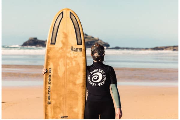 Charity makes surfboard from sewage as ‘middle finger to polluters’. (Photo: Surfers Against Sewage)  