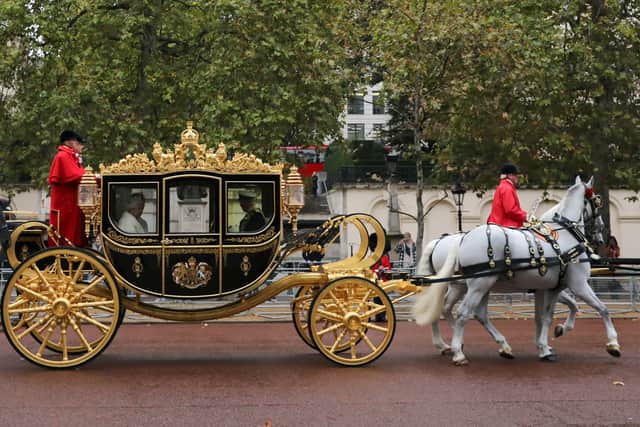The Diamond Jubilee State Coach. Picture: ISABEL INFANTES/AFP via Getty Images