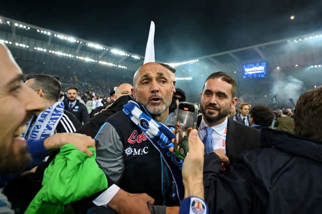 Napoli’s head coach Luciano Spalletti