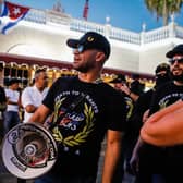 Henry "Enrique" Tarrio, former leader of The Proud Boys, was this week convicted of orchestrating a plot for members of his far-right extremist group to attack the US Capitol in a bid to keepTrump in power (Photo by EVA MARIE UZCATEGUI/AFP via Getty Images)