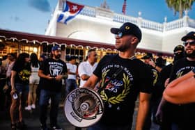 Henry "Enrique" Tarrio, former leader of The Proud Boys, was this week convicted of orchestrating a plot for members of his far-right extremist group to attack the US Capitol in a bid to keepTrump in power (Photo by EVA MARIE UZCATEGUI/AFP via Getty Images)
