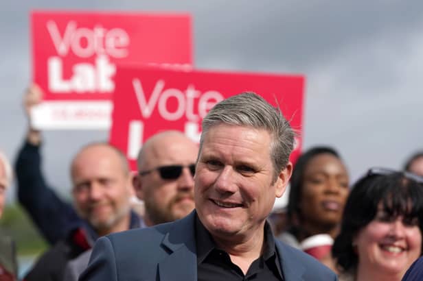 Sir Keir Starmer said Labour was on course to win a general election. Credit: PA
