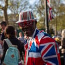  A man in a Union flag suit. (Photo by Ian Forsyth/Getty Images)