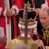 Prince of Wales is the only blood prince to pay homage during the coronation service (Photo: BBC)