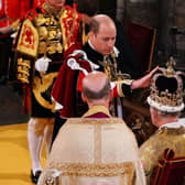 The Prince of Wales is the only blood prince to pay homage during the coronation service. Picture: Getty Images