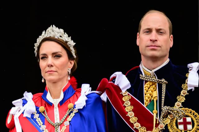 Catherine, Princess of Wales and Prince William, Prince of Wales stand on the balcony of Buckingham Palace during the Coronation of King Charles III (Photo: Leon Neal/Getty Images)