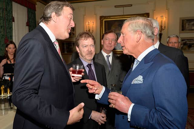 The King and Stephen Fry have been friends for years (Pic:Getty)