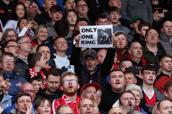 Liverpool fans booed the National anthem ahead of game with Brentford (Getty Images)
