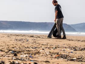Josh Beech decided to take action after seeing the scale of the microplastics problem at a beach in East Cornwall (Image: Nurdle)