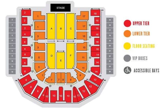 M&S Bank Arena seating plan and layout for Eurovision 2023 - Credit: M&S Bank Arena
