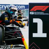 Max Verstappen celebrates his second win at Miami 