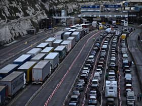 Delays at Dover reached 14 hours during the Easter holidays (Photo by Ben Stansall/AFP via Getty Images)