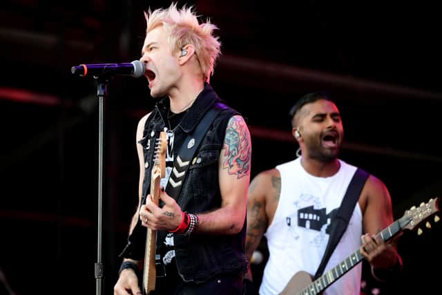Sum 41 playing live at Sziget Island Festival in Budapest in 2016 (Photo: ATTILA KISBENEDEK/AFP via Getty Images)