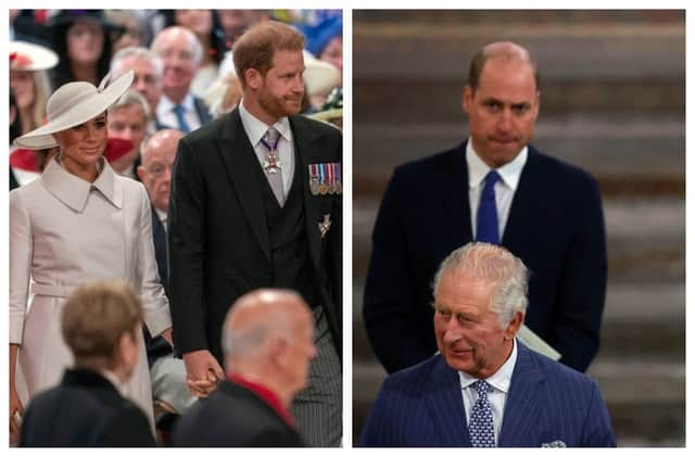 Will Meghan Markle and Prince Harry ever be able to properly reconcile with King Charles and Prince William? Photographs by Getty