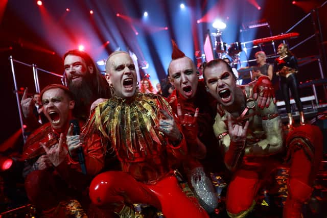 Germany's Lord of the Lost favoured well in the data, with the heavy rock song coming third. (Credit: Getty Images)