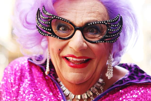 Dame Edna star Barry Humphries died at the age of 89 in April - Credit: Getty