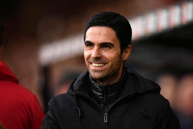 Mikel Arteta is hoping to guide Arsenal to the Premier League title. (Getty Images)