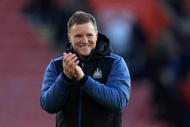 Eddie Howe is targeting Champions League qualification. (Getty Images)